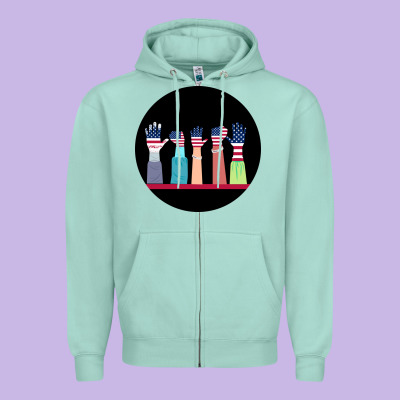 America Zipper Hoodie Designed By Bettercallsaul