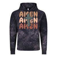 Cloud Black amen Vintage Hoodie - MaliasSmallBusiness