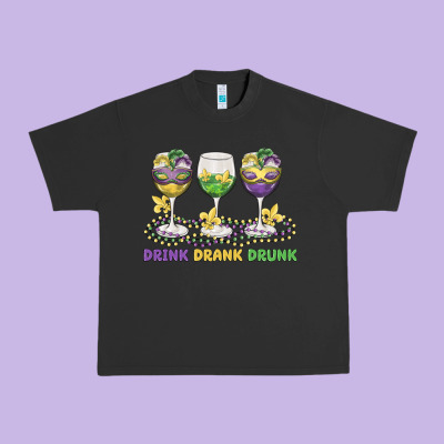 Drink Drank Drunk Urban Heavy Tee Designed By Maliassmallbusiness