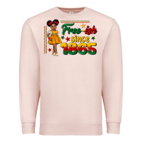 Free Ish Since 1865 Black Girl Peekaboo Juneteenth Premium Sweatshirt | Teevron
