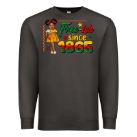 Smoke free ish since 1865 black girl peekaboo juneteenth Premium Sweatshirt - CowGirlArtShop