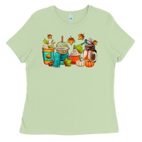 Matcha fall coffee cups Ladies Tee - AdoDesignShop