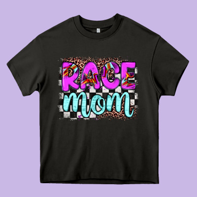 Race Mom Heavy Core Tee Designed By Jahusdesignshop