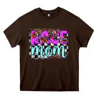 Chocolate Brown race mom Heavy Core Tee - JahusDesignShop