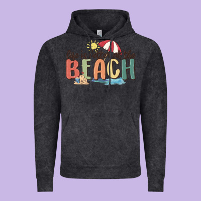 Life Is Better At The Beach Vintage Hoodie Designed By Maliassmallbusiness