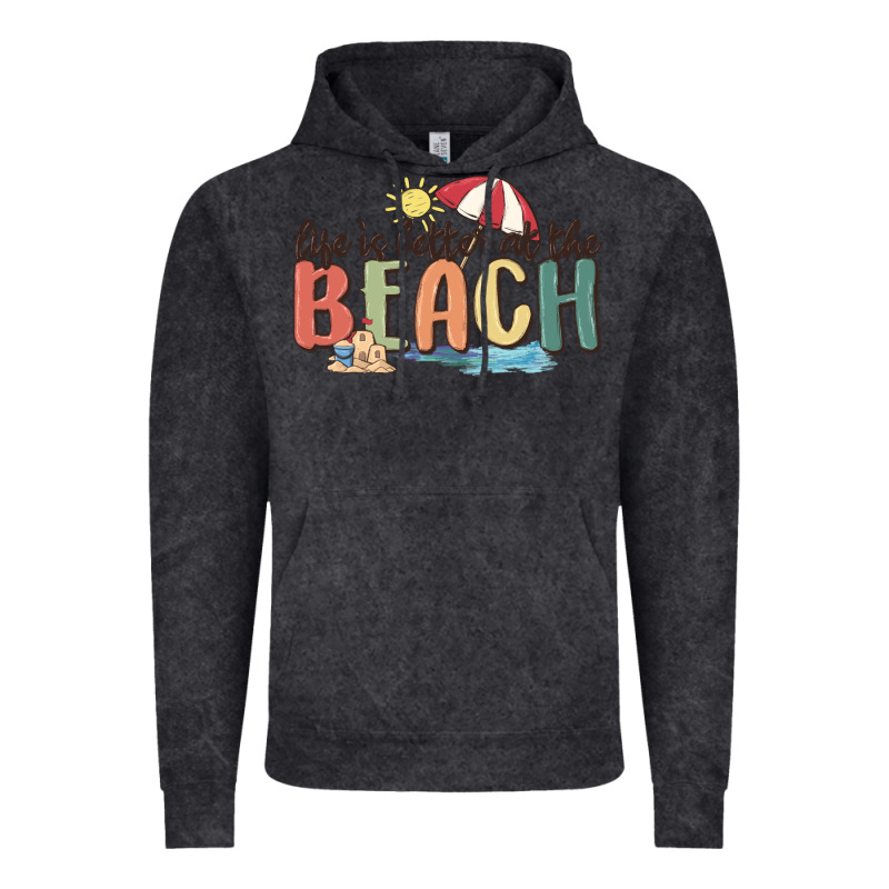 Life Is Better At The Beach Vintage Hoodie by MaliasSmallBusiness | Teevron