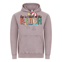 Vintage Zinc life is better at the beach Vintage Hoodie - MaliasSmallBusiness