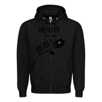 Black Wrt Beauty And The Beast Zipper Hoodie - Bettercallsaul