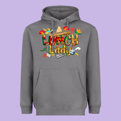 Cinco De Mayo Lunch Lady Heavyweight Hoodie Designed By Cowgirlartshop