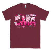 Burgundy breast cancer cma certified medical assistant Classic Tee - JahusDesignShop