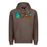 Coffee peace love thankful Premium Hoodie - JahusDesignShop