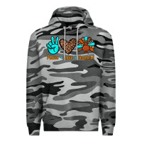 Slate Camo peace love thankful Premium Hoodie - JahusDesignShop