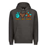 Smoke peace love thankful Premium Hoodie - JahusDesignShop