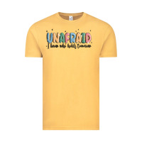 Vintage Mustard unafraid Vintage Tee - MaliasSmallBusiness