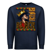 Navy black king Premium Sweatshirt - CowGirlArtShop