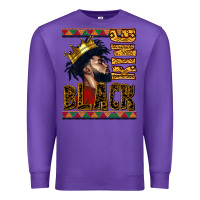 Purple black king Premium Sweatshirt - CowGirlArtShop