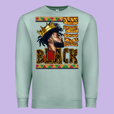 Black King Premium Sweatshirt Designed By Cowgirlartshop