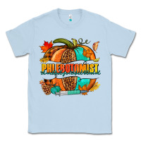 Dusty Blue Phlebotomist pumpkin Classic Tee - NancyCooperArtShop