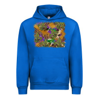 Cobalt mardi gras plaid purple glitter cowhide  leopard Urban Hoodie - FaDigitalArtStudio