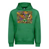 Emerald mardi gras plaid purple glitter cowhide  leopard Urban Hoodie - FaDigitalArtStudio