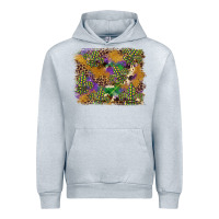 Heather Grey mardi gras plaid purple glitter cowhide  leopard Urban Hoodie - FaDigitalArtStudio