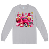 Moon Dust Pink christmas gnomes truck Long Sleeve Tee - NancyCooperArtShop