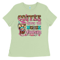 Matcha coffee gives me nurse power Ladies Tee - AdoDesignShop