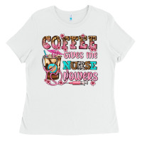 White coffee gives me nurse power Ladies Tee - AdoDesignShop