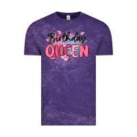 Cloud Purple birthday queen Vintage Tee - MaliasSmallBusiness