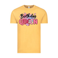 Vintage Mustard birthday queen Vintage Tee - MaliasSmallBusiness