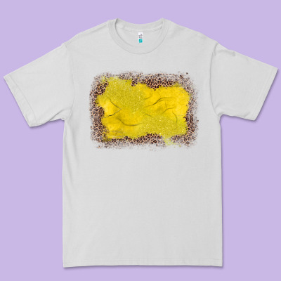 Gemstone Yellow Leopard Background Premium Tee Designed By Jahusdesignshop