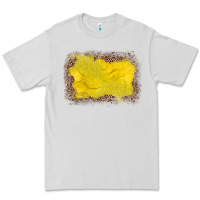 Dove Grey gemstone yellow leopard background Premium Tee - JahusDesignShop