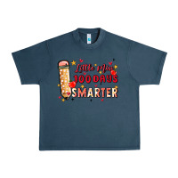 Midnight Navy little miss 100 days smarter Urban Heavy Tee - MaliasSmallBusiness
