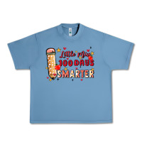 Pebble Blue little miss 100 days smarter Urban Heavy Tee - MaliasSmallBusiness