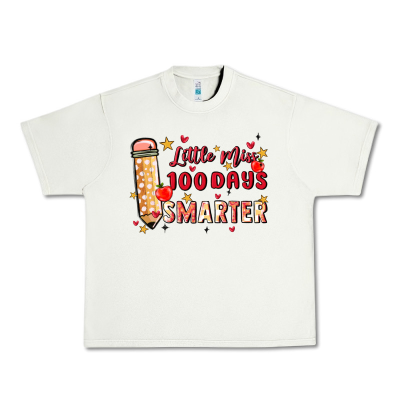 Little Miss 100 Days Smarter Urban Heavy Tee by MaliasSmallBusiness | Teevron