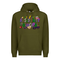 Army Green assistant principal mardi gras Premium Hoodie - CowGirlArtShop