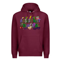 Burgundy assistant principal mardi gras Premium Hoodie - CowGirlArtShop