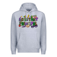 Heather Grey assistant principal mardi gras Premium Hoodie - CowGirlArtShop
