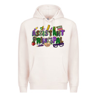 Pale Pink assistant principal mardi gras Premium Hoodie - CowGirlArtShop