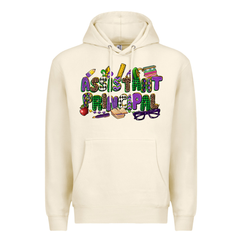 Assistant Principal Mardi Gras Premium Hoodie by CowGirlArtShop | Teevron