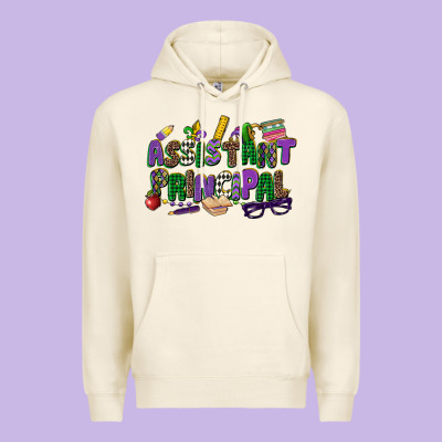 Assistant Principal Mardi Gras Premium Hoodie Designed By Cowgirlartshop