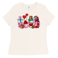 Bone valentines day roses coffee cups Ladies Tee - AdoDesignShop