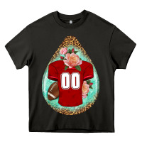 Asphalt american football and western roses teardrop Heavy Core Tee - BundleAndBundleShop