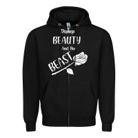 Black Wrt Beauty And The Beast Zipper Hoodie - Bettercallsaul