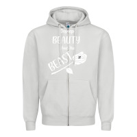 Dove Grey Wrt Beauty And The Beast Zipper Hoodie - Bettercallsaul