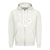 Oatmeal Heather Wrt Beauty And The Beast Zipper Hoodie - Bettercallsaul