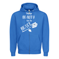 True Royal Wrt Beauty And The Beast Zipper Hoodie - Bettercallsaul