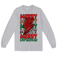 Moon Dust merry christmas lightning bolt Long Sleeve Tee - MaliasSmallBusiness