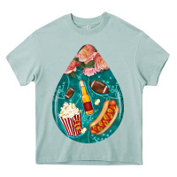 Arona american football and western roses teardrop Heavy Core Tee - BundleAndBundleShop
