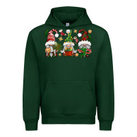 Forest Green Christmas Gnomes Urban Hoodie - BundleAndBundleShop